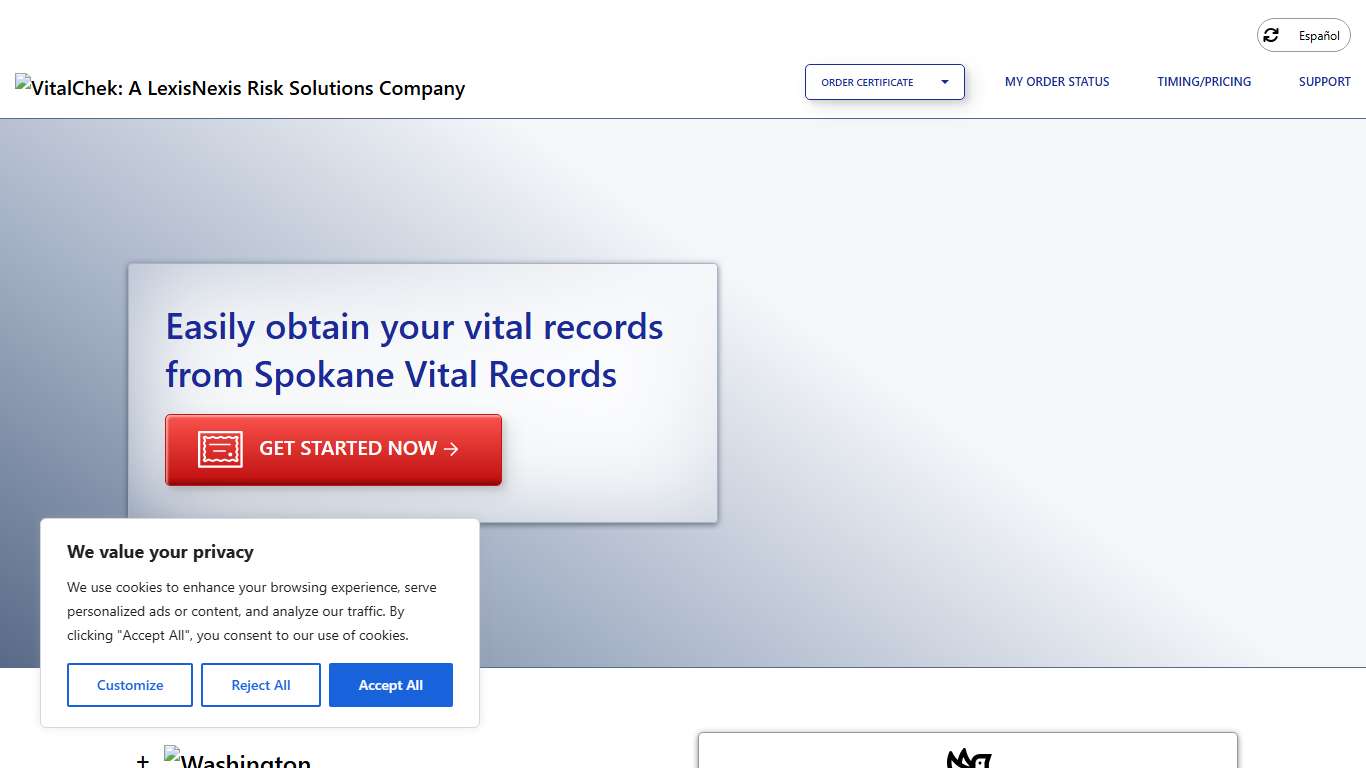 Spokane Vital Records (WA) | Order Certificates - VitalChek